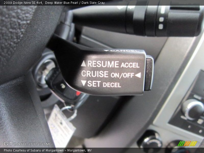 Deep Water Blue Pearl / Dark Slate Gray 2009 Dodge Nitro SE 4x4