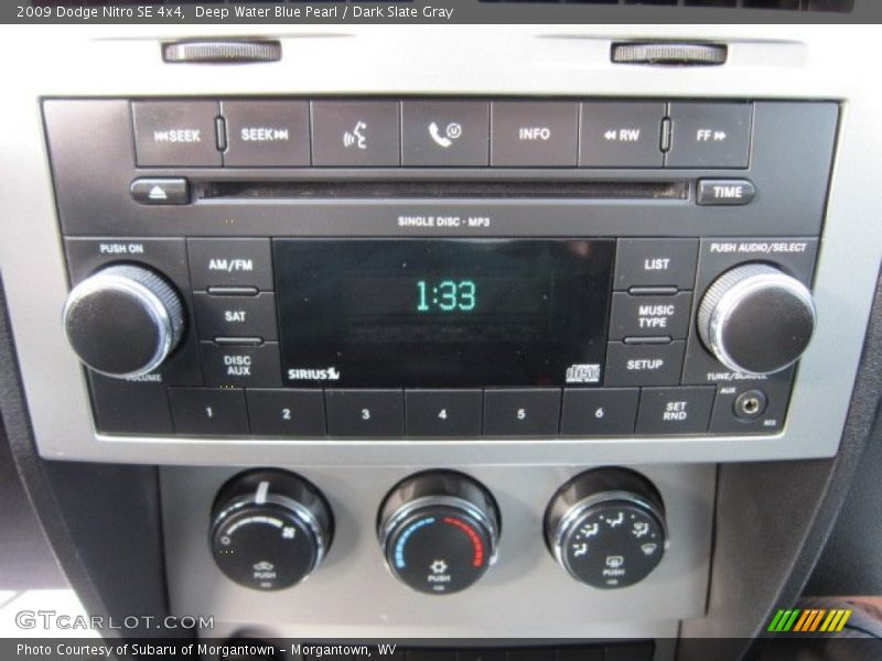 Deep Water Blue Pearl / Dark Slate Gray 2009 Dodge Nitro SE 4x4