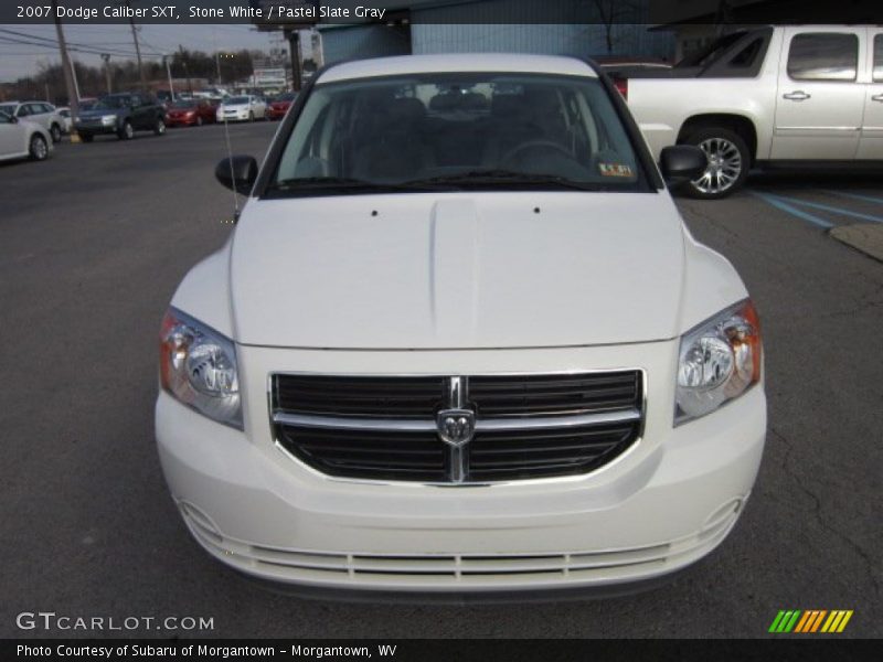 Stone White / Pastel Slate Gray 2007 Dodge Caliber SXT