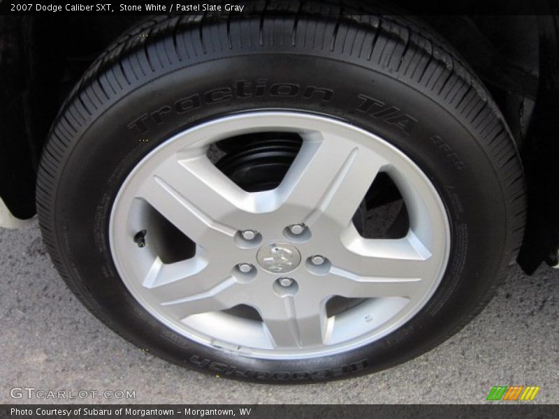 Stone White / Pastel Slate Gray 2007 Dodge Caliber SXT