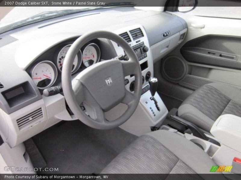 Stone White / Pastel Slate Gray 2007 Dodge Caliber SXT