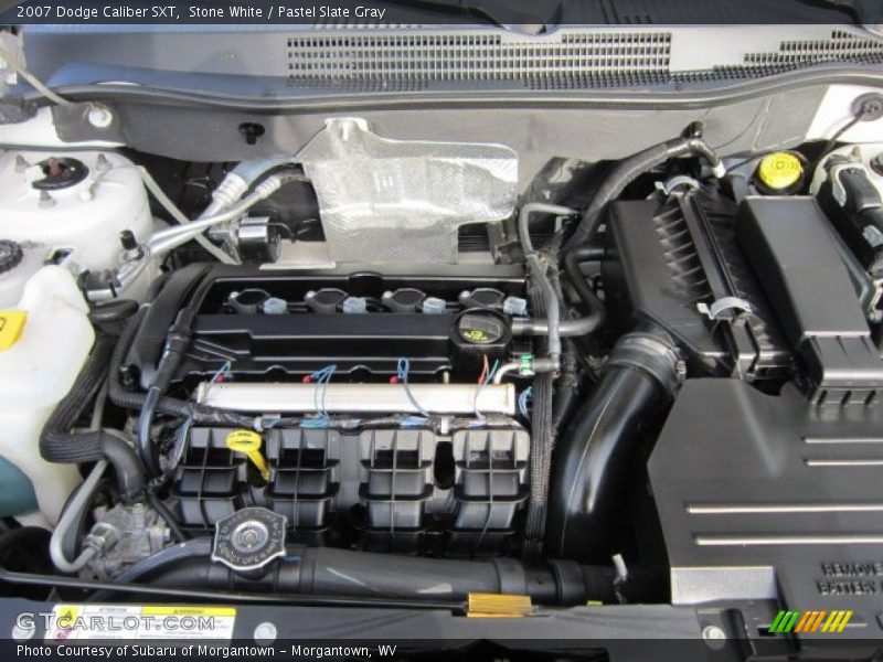 Stone White / Pastel Slate Gray 2007 Dodge Caliber SXT