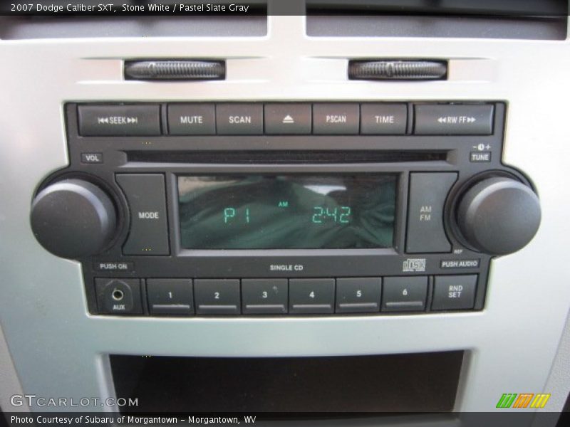 Stone White / Pastel Slate Gray 2007 Dodge Caliber SXT