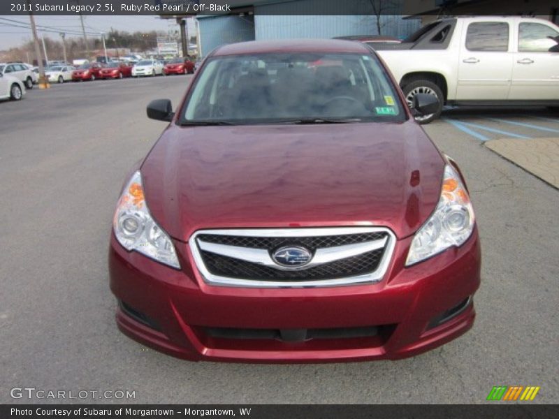Ruby Red Pearl / Off-Black 2011 Subaru Legacy 2.5i