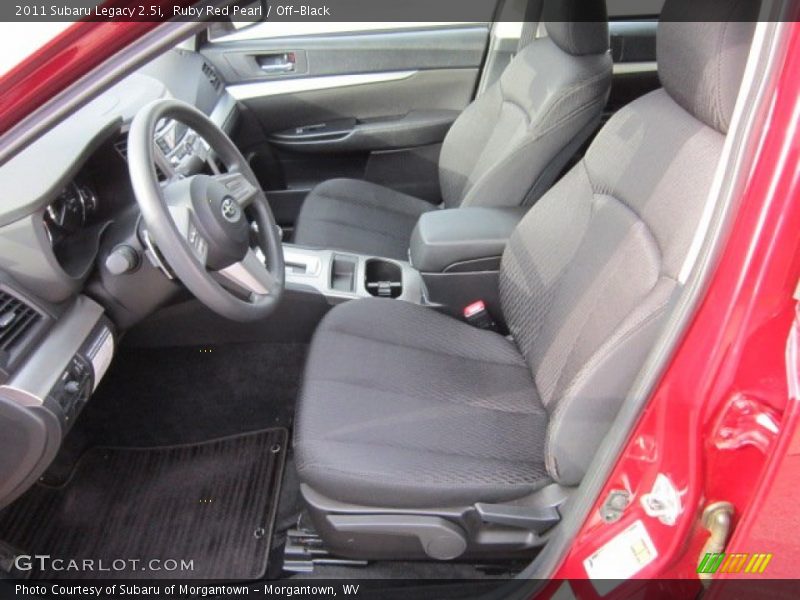 Ruby Red Pearl / Off-Black 2011 Subaru Legacy 2.5i