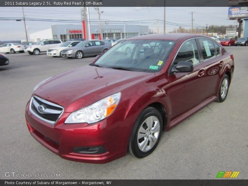 Ruby Red Pearl / Off-Black 2011 Subaru Legacy 2.5i