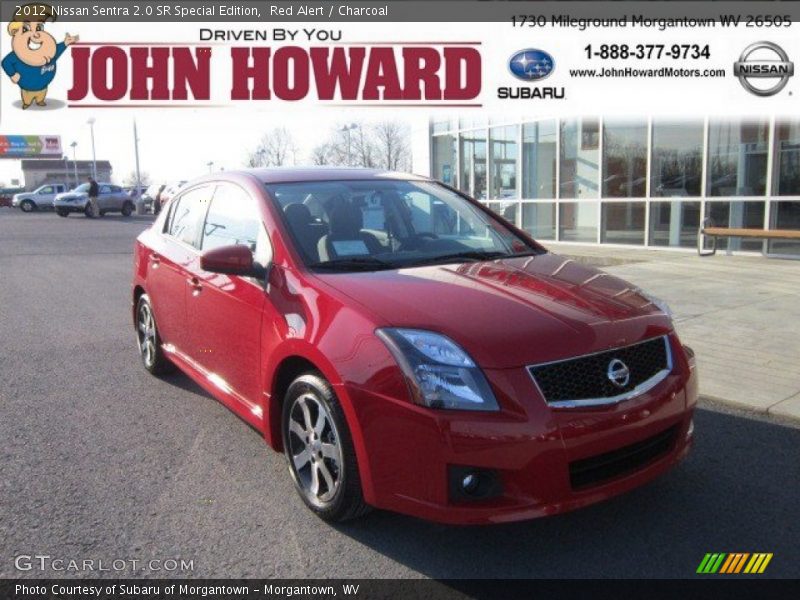 Red Alert / Charcoal 2012 Nissan Sentra 2.0 SR Special Edition