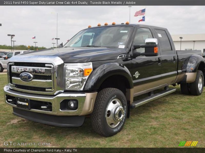 Tuxedo Black Metallic / Adobe 2011 Ford F450 Super Duty Lariat Crew Cab 4x4 Dually