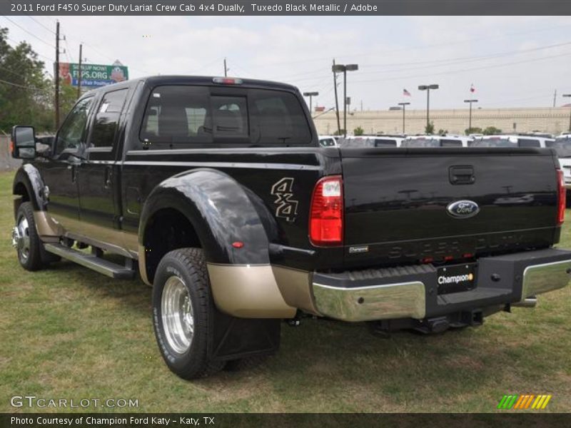 Tuxedo Black Metallic / Adobe 2011 Ford F450 Super Duty Lariat Crew Cab 4x4 Dually