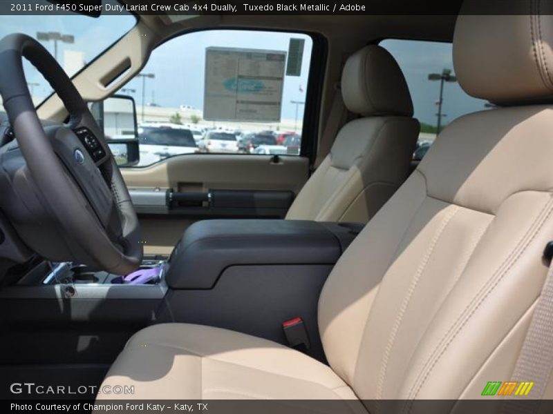 Tuxedo Black Metallic / Adobe 2011 Ford F450 Super Duty Lariat Crew Cab 4x4 Dually