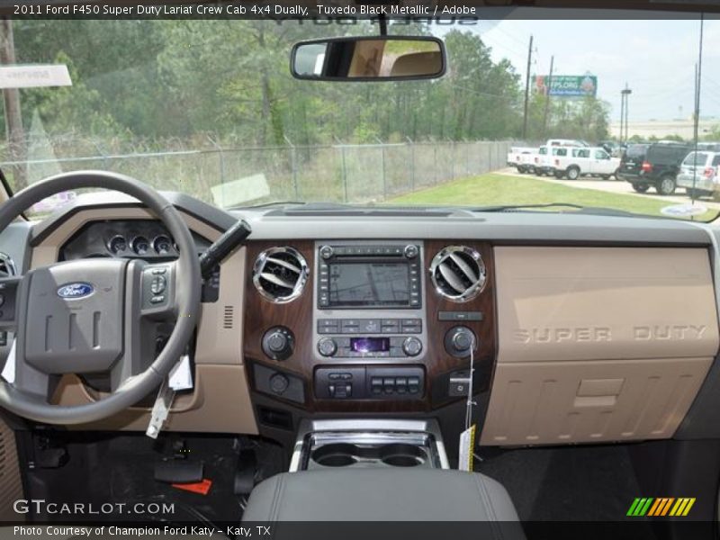 Tuxedo Black Metallic / Adobe 2011 Ford F450 Super Duty Lariat Crew Cab 4x4 Dually