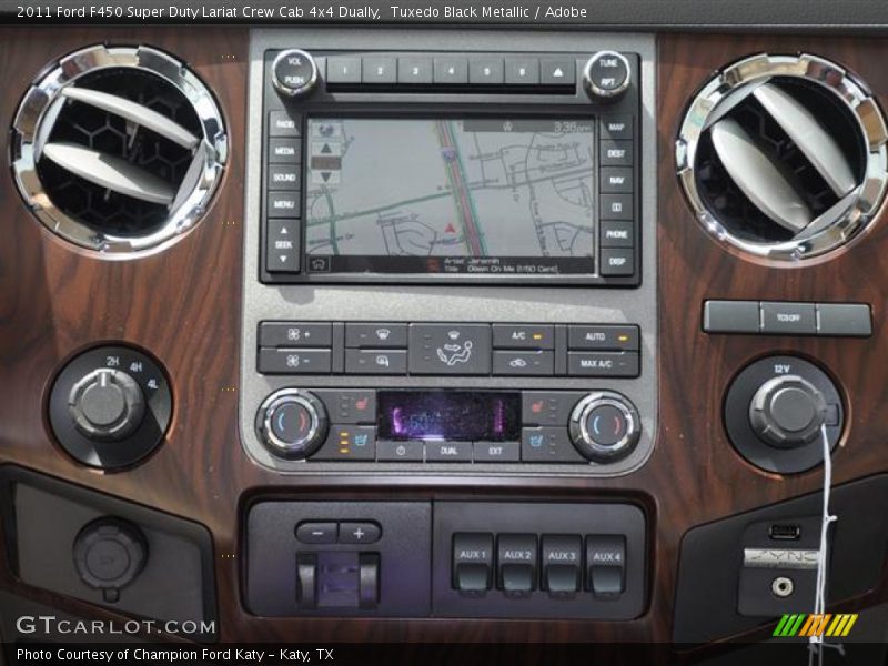Controls of 2011 F450 Super Duty Lariat Crew Cab 4x4 Dually