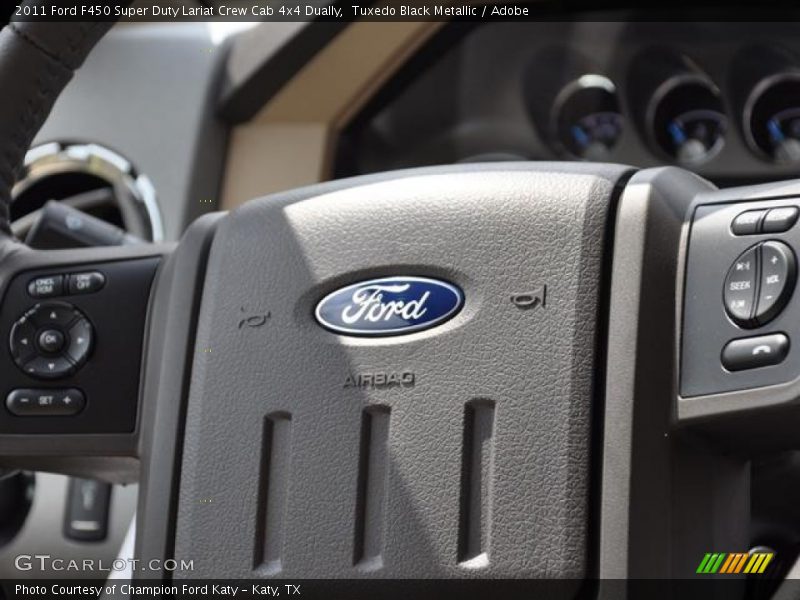Tuxedo Black Metallic / Adobe 2011 Ford F450 Super Duty Lariat Crew Cab 4x4 Dually