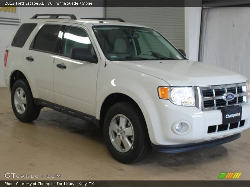 White Suede / Stone 2012 Ford Escape XLT V6