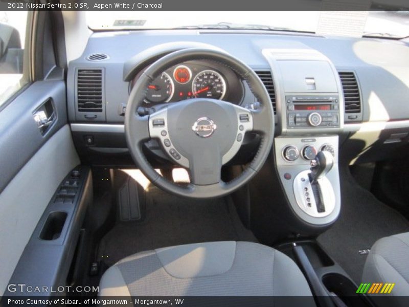 Aspen White / Charcoal 2012 Nissan Sentra 2.0 SR