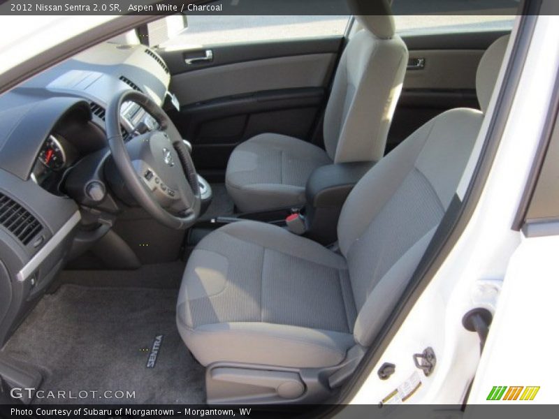 Aspen White / Charcoal 2012 Nissan Sentra 2.0 SR