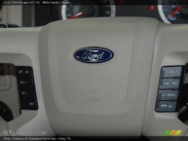 White Suede / Stone 2012 Ford Escape XLT V6