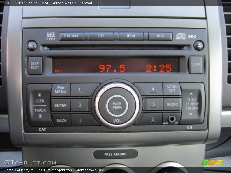 Aspen White / Charcoal 2012 Nissan Sentra 2.0 SR
