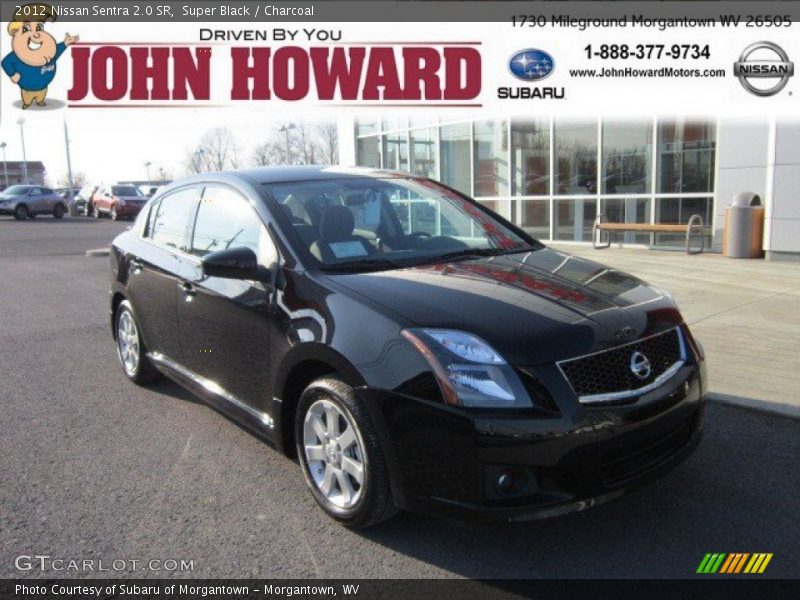 Super Black / Charcoal 2012 Nissan Sentra 2.0 SR