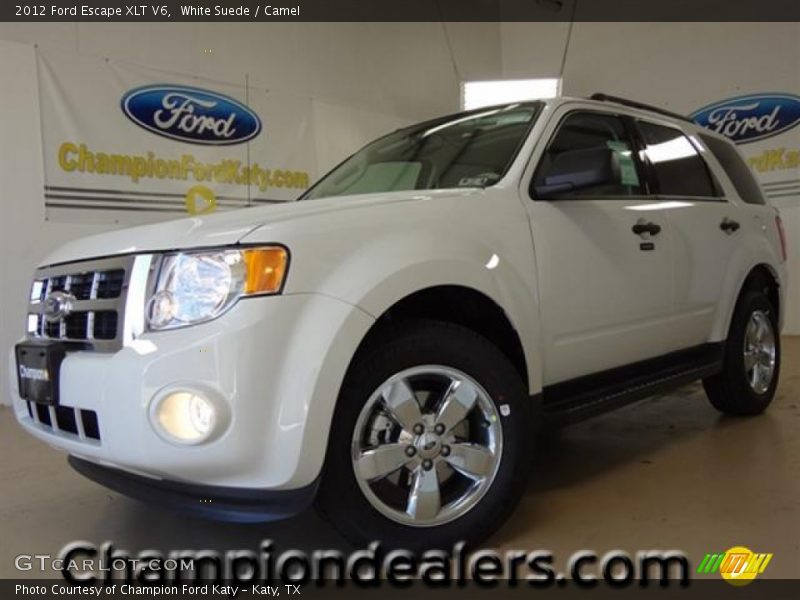 White Suede / Camel 2012 Ford Escape XLT V6