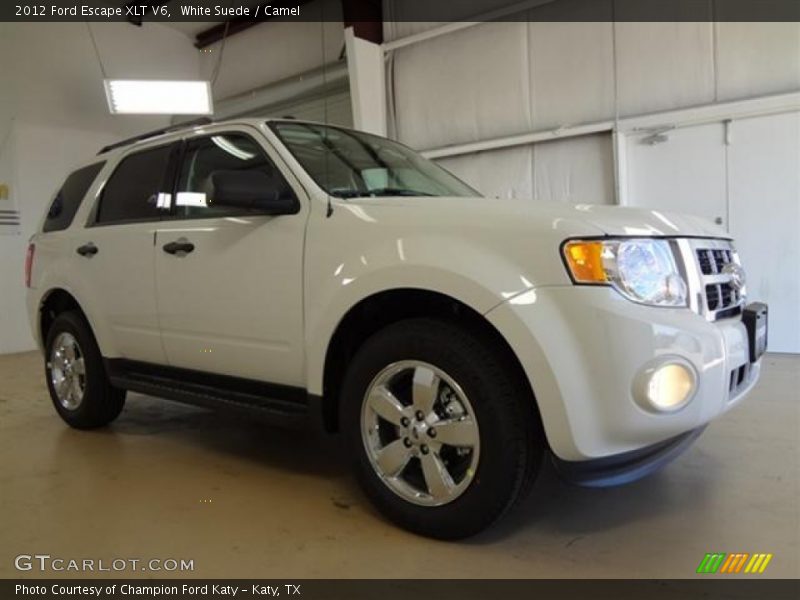 White Suede / Camel 2012 Ford Escape XLT V6
