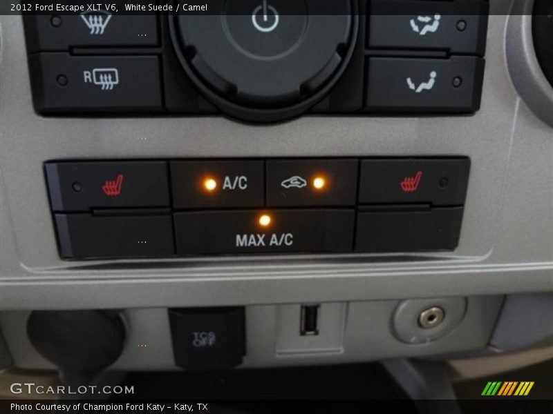 White Suede / Camel 2012 Ford Escape XLT V6