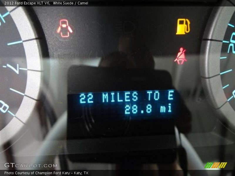 White Suede / Camel 2012 Ford Escape XLT V6