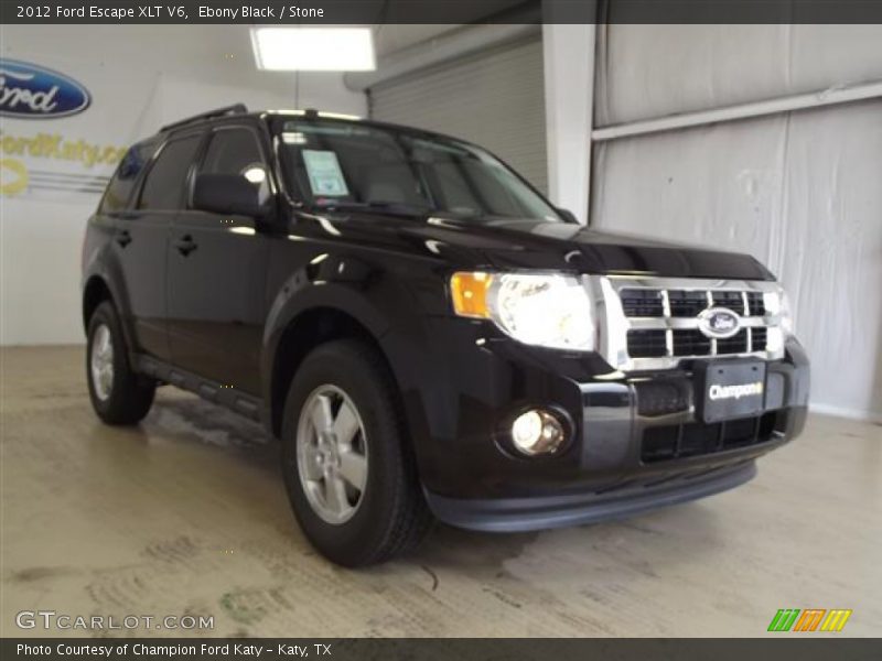 Ebony Black / Stone 2012 Ford Escape XLT V6