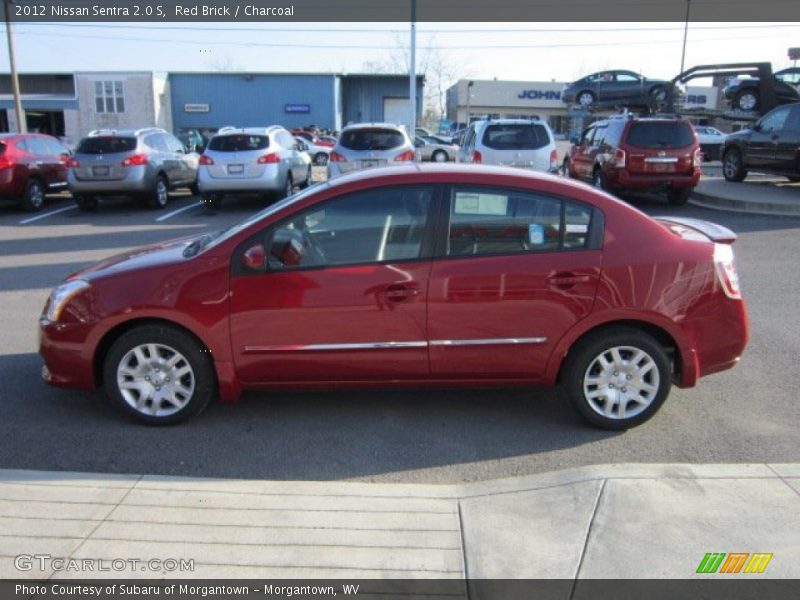 Red Brick / Charcoal 2012 Nissan Sentra 2.0 S