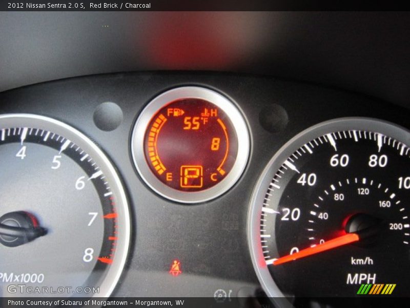 Red Brick / Charcoal 2012 Nissan Sentra 2.0 S