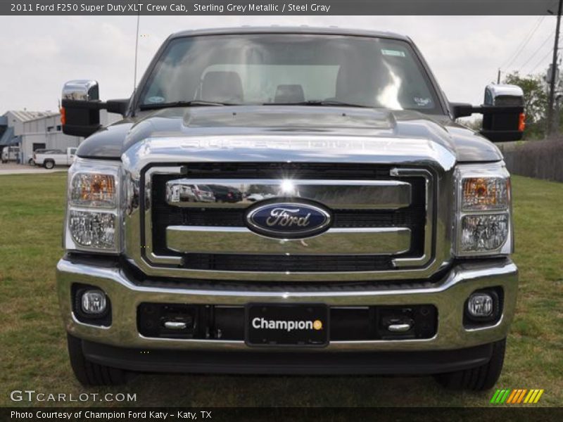 Sterling Grey Metallic / Steel Gray 2011 Ford F250 Super Duty XLT Crew Cab