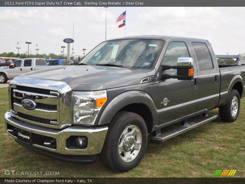 Sterling Grey Metallic / Steel Gray 2011 Ford F250 Super Duty XLT Crew Cab