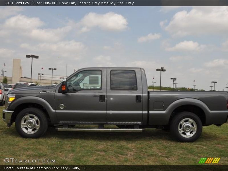 Sterling Grey Metallic / Steel Gray 2011 Ford F250 Super Duty XLT Crew Cab