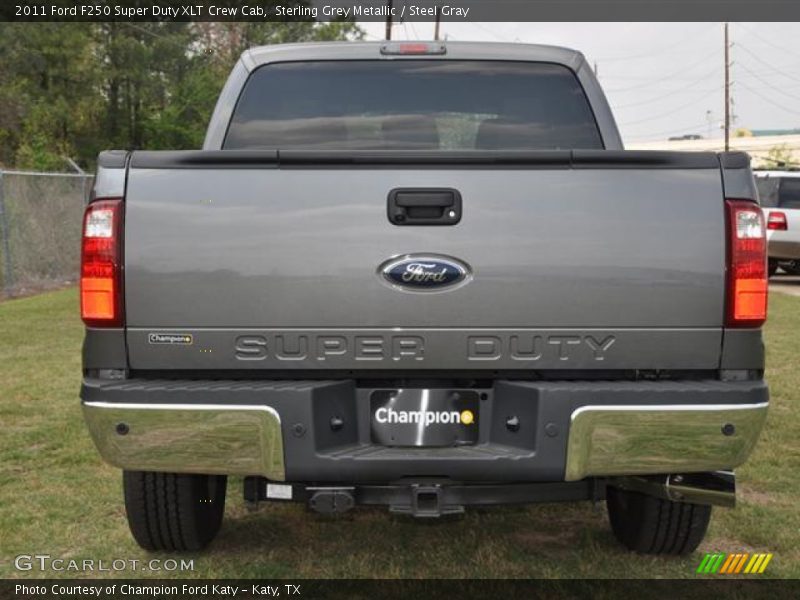 Sterling Grey Metallic / Steel Gray 2011 Ford F250 Super Duty XLT Crew Cab