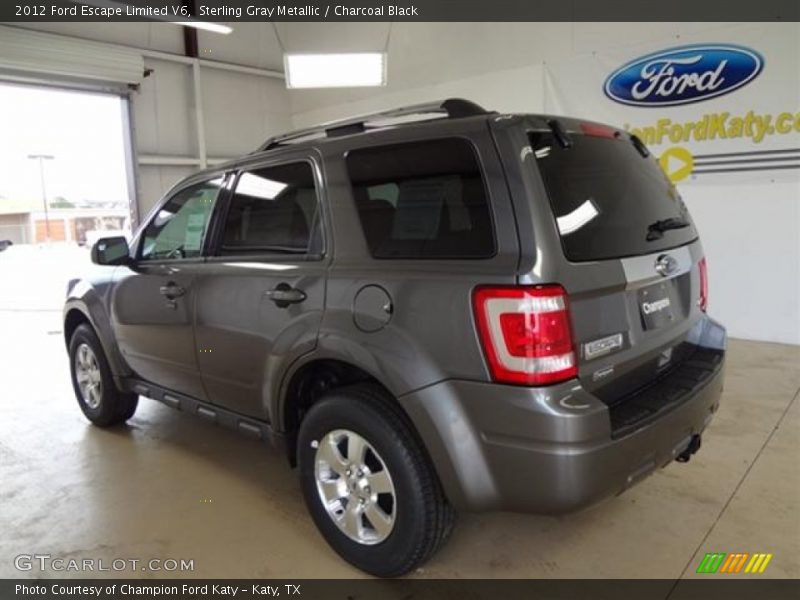 Sterling Gray Metallic / Charcoal Black 2012 Ford Escape Limited V6