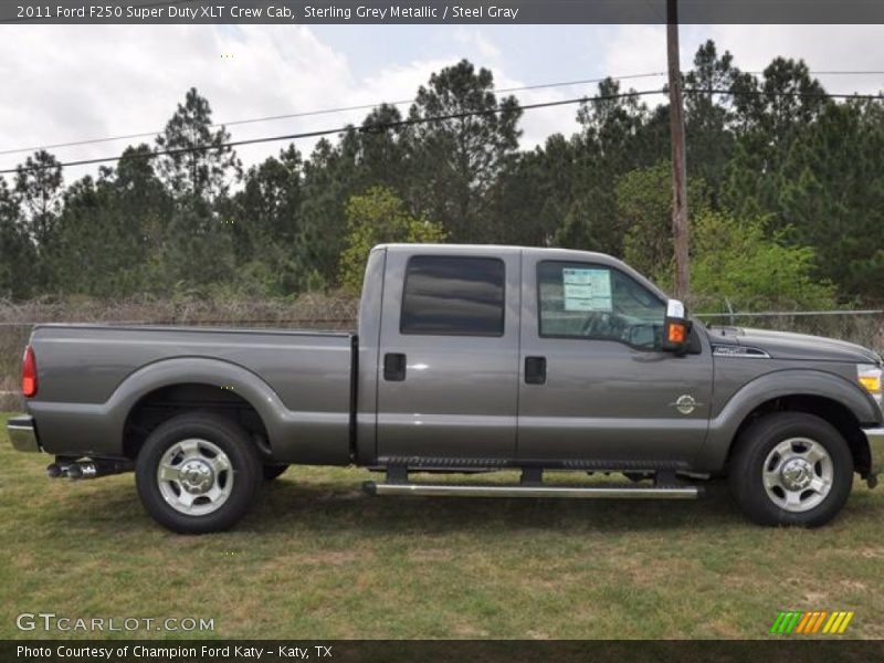 Sterling Grey Metallic / Steel Gray 2011 Ford F250 Super Duty XLT Crew Cab