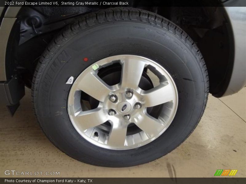 Sterling Gray Metallic / Charcoal Black 2012 Ford Escape Limited V6