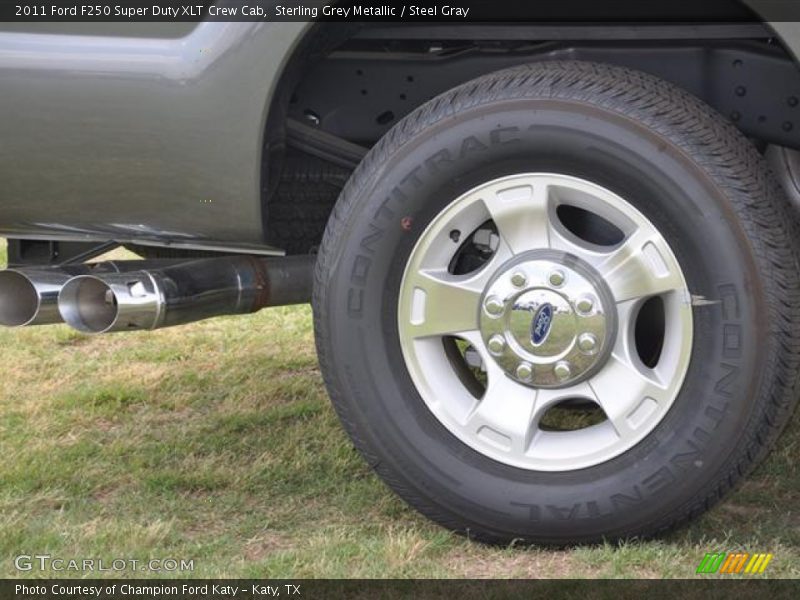 Sterling Grey Metallic / Steel Gray 2011 Ford F250 Super Duty XLT Crew Cab