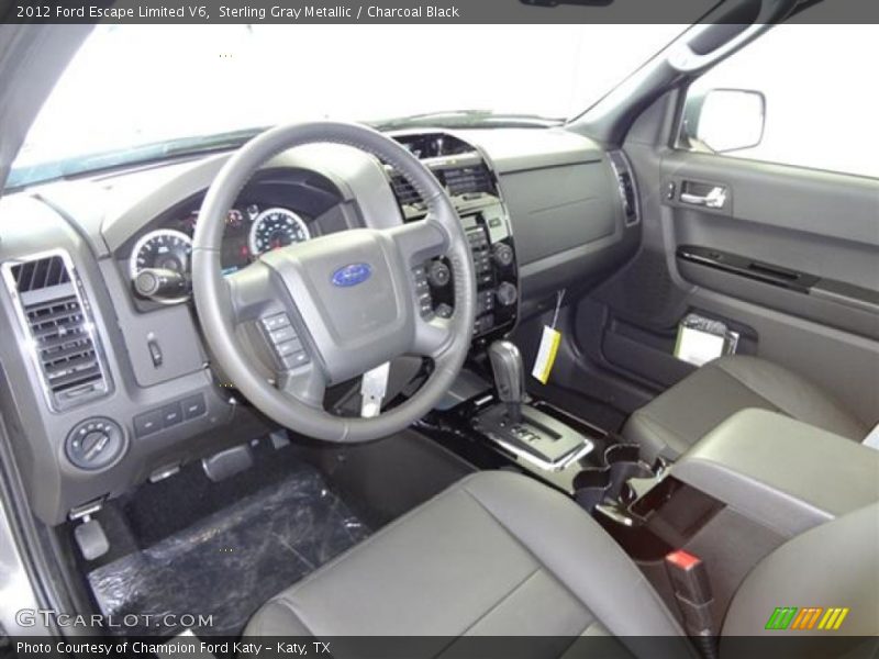 Sterling Gray Metallic / Charcoal Black 2012 Ford Escape Limited V6
