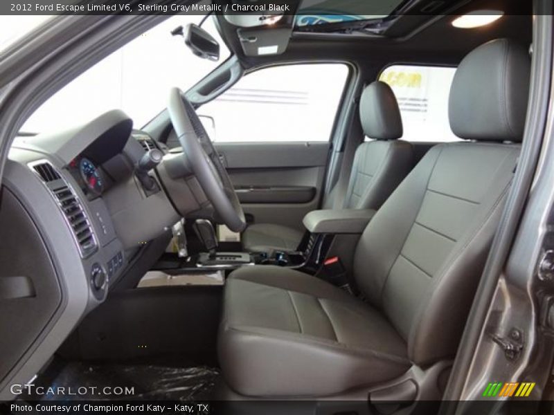 Sterling Gray Metallic / Charcoal Black 2012 Ford Escape Limited V6