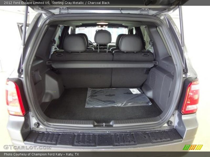 Sterling Gray Metallic / Charcoal Black 2012 Ford Escape Limited V6
