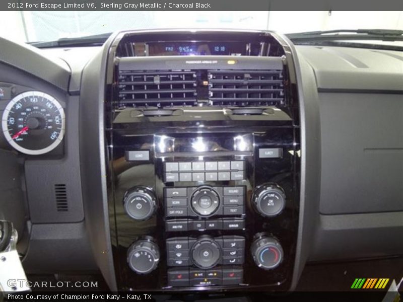 Sterling Gray Metallic / Charcoal Black 2012 Ford Escape Limited V6
