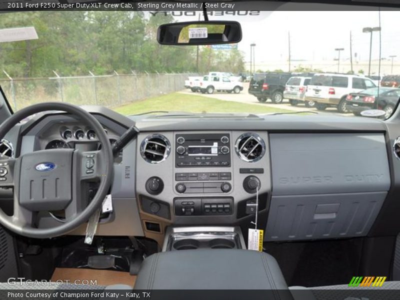 Sterling Grey Metallic / Steel Gray 2011 Ford F250 Super Duty XLT Crew Cab