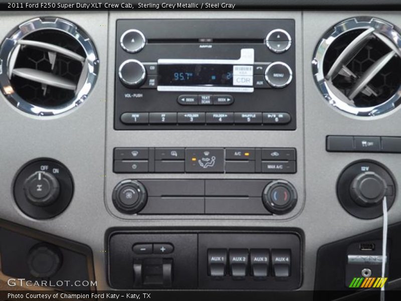 Sterling Grey Metallic / Steel Gray 2011 Ford F250 Super Duty XLT Crew Cab