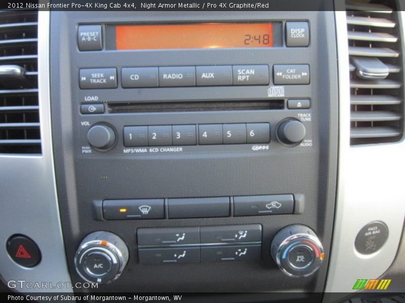 Controls of 2012 Frontier Pro-4X King Cab 4x4