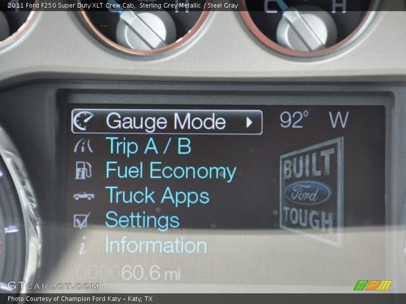 Sterling Grey Metallic / Steel Gray 2011 Ford F250 Super Duty XLT Crew Cab
