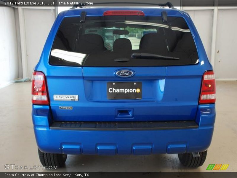 Blue Flame Metallic / Stone 2012 Ford Escape XLT