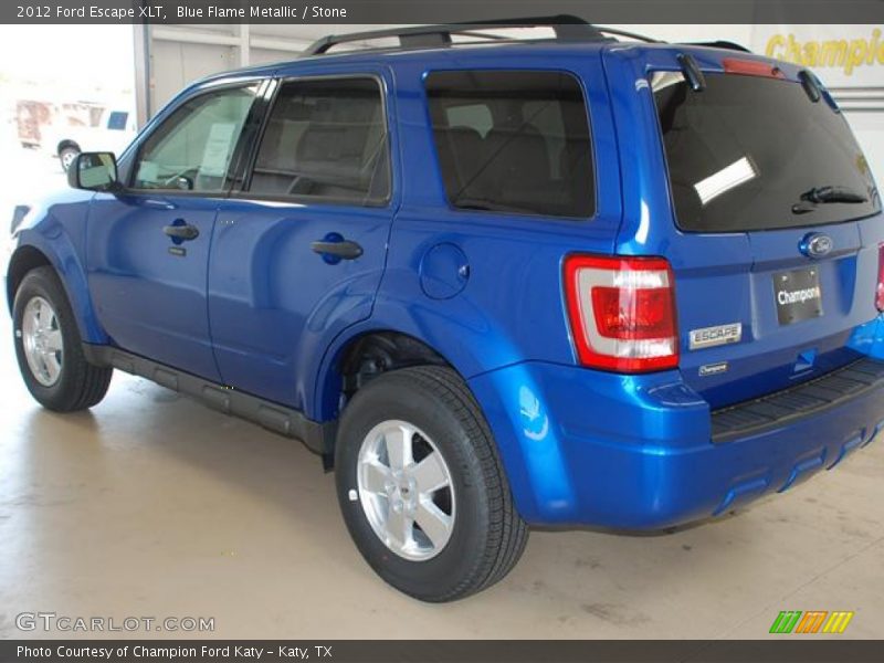 Blue Flame Metallic / Stone 2012 Ford Escape XLT