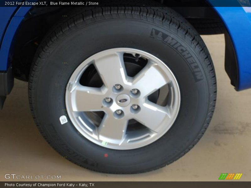 Blue Flame Metallic / Stone 2012 Ford Escape XLT