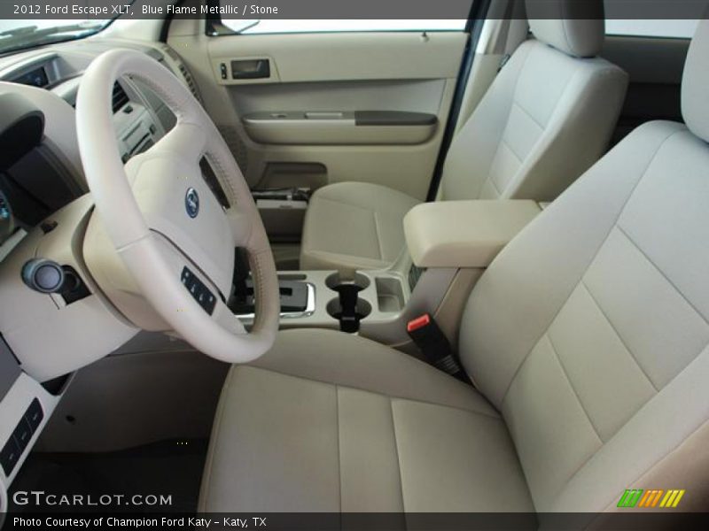 Blue Flame Metallic / Stone 2012 Ford Escape XLT